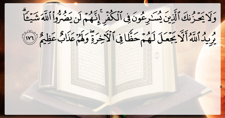 Al-Quran 3:176 - Surah Aal-E-Imran Ayah #176 - Punjabi Translation ...